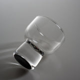 AMANO Lacquer Mother-of-Pearl Sake Glass - Camellia / 天野漆器 螺鈿ガラス