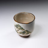 Shunzan Kiln Kyo Kiyomizu Ware Handmade Teacup - Pine / 俊山窯 湯呑 松