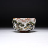 Shunzan Kiln Matcha Bowl with Wooden Box - Snowing Pine / 俊山窯 抹茶碗 雪松
