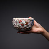 Shunzan Kiln Matcha Bowl with Wooden Box - Four Seasons / 俊山窯 抹茶碗 四季草花