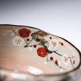 Shunzan Kiln Matcha Bowl with Wooden Box - Four Seasons / 俊山窯 抹茶碗 四季草花