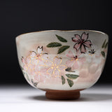 Shunzan Kiln Matcha Bowl - Cherry Blossom / 俊山窯 抹茶碗 桜