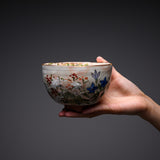 Shunzan Kiln Matcha Bowl - Autumn Grasses / 俊山窯 抹茶碗 秋草
