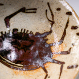 Zoho Kiln Crab Small Plate - 12.5 cm / 蔵珍窯 蟹文 小皿
