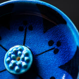 Zoho-Kiln Incense Holder - Cobalt Blue Glaze / 蔵珍窯 香立て