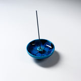 Zoho-Kiln Incense Holder - Cobalt Blue Glaze / 蔵珍窯 香立て
