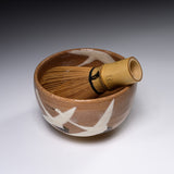Zoho Kiln Matcha Bowl - Crane / 蔵珍窯 抹茶碗