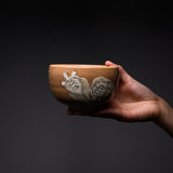Zoho Kiln Matcha Bowl - Turtle / 蔵珍窯 抹茶碗
