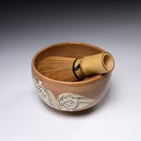 Zoho Kiln Matcha Bowl - Turtle / 蔵珍窯 抹茶碗