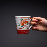 Zoho Kiln Mug Cup - Zoho's Red Akae Peony / 蔵珍窯 マグカップ
