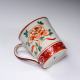Zoho Kiln Mug Cup - Zoho's Red Akae Peony / 蔵珍窯 マグカップ