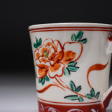 Zoho Kiln Mug Cup - Zoho's Red Akae Peony / 蔵珍窯 マグカップ