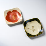 Zoho Kiln Square Camellia Plate - 2 Options / 蔵珍窯 小皿