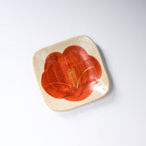 Zoho Kiln Square Camellia Plate - 2 Options / 蔵珍窯 小皿