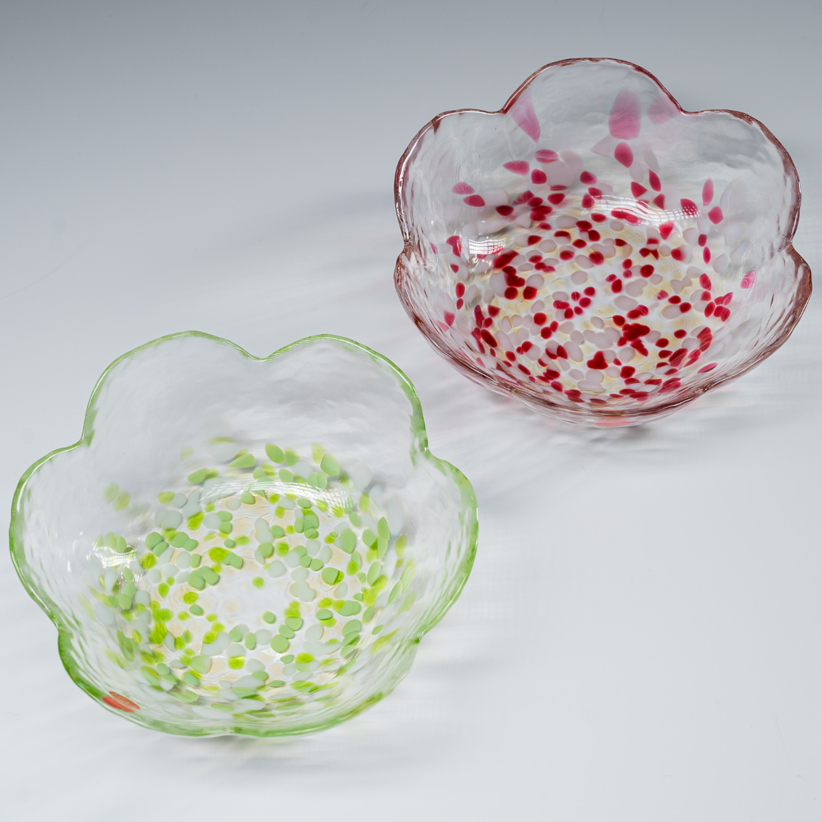 Apple Flower Single Glass Bowl - Two Colour Options
