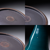 Mino ware Pottery Sake Set - Deep Sea Green / やまい伊藤 酒器セット