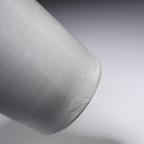 USUKI Ware Handmade Slim Vase - Silky White / 臼杵焼 花入