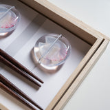 WAKASA Lacquered Chopsticks Gift Set - Spring Blooms