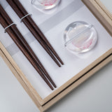 WAKASA Lacquered Chopsticks Gift Set - Spring Blooms