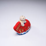 Seto Ware Lucky Ornament - Red Bream with kid / 瀬戸陶芸社 縁起玩具