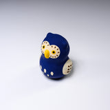 Seto Ware Lucky Ornament - Blue Owl / 瀬戸陶芸社 縁起玩具