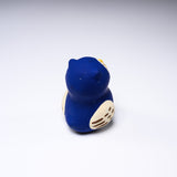 Seto Ware Lucky Ornament - Blue Owl / 瀬戸陶芸社 縁起玩具