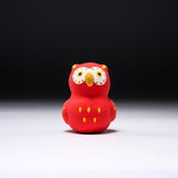 Seto Ware Lucky Ornament - Red Owl / 瀬戸陶芸社 縁起玩具