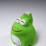 Seto Ware Lucky Ornament - Frog mum with kids / 瀬戸陶芸社 縁起玩具
