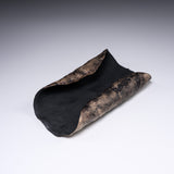 USUKI Ware Handmade Lotus Leaf Tea Holder - Black / 臼杵焼