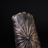 USUKI Ware Handmade Lotus Leaf Tea Holder - Gold Glaze / 臼杵焼