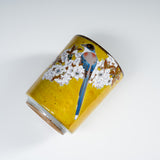 Kutani ware Japanese Yunomi Tea Cup - Kacho Fugetsu / 九谷焼 花鳥風月 湯呑み
