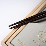 KASANE Lacquered Pair Chopsticks in a Paulownia Box / 民藝箸 ギフトセット
