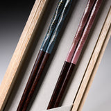 KASANE Lacquered Pair Chopsticks in a Paulownia Box / 民藝箸 ギフトセット