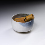 Matcha Bowl -  Misty Valley - White / 抹茶碗