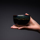 Mini Matcha Bowl - Tenmoku kin nagashi / 抹茶碗