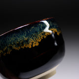 Mini Matcha Bowl - Tenmoku kin nagashi / 抹茶碗