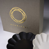 USUKIYAKI Handmade Small Dish - Round Ryoka - Two Colours / 臼杵焼き 豆皿