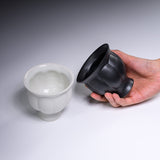 USUKIYAKI Handmade Footed Teacup - Two Colours / 臼杵焼き