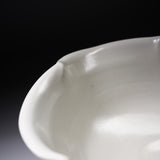 USUKI Ware Handmade Floral Footed Bowl / 臼杵焼