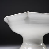 USUKI Ware Handmade Floral Footed Bowl / 臼杵焼