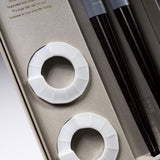 Pair Chopsticks with Chopstick Rest - Hexagonal / お箸 ギフトセット