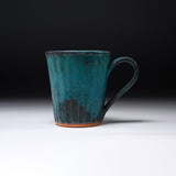 WAKASAMA Kiln Shabby Turquoise Straight Mug Cup / わかさま陶芸 マグカップ