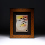 NAKAMURA TOSHITO Kutani Ware Framed Porcelain Artwork - Friendly Five Sparrows / 九谷焼 中村陶志人