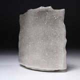 Kutani ware Slab Vase - Nakamura Toshito - Friendly Sparrow in the Snow / 九谷焼 花瓶