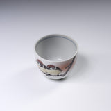 NAKAMURA TOSHITO Kutani Ware Sake Cup - Two Friendly Sparrows / 九谷焼 酒カップ