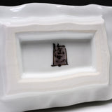 Kutani ware Vase - Nakamura Toshito - Friendly Sparrow in the Snow / 九谷焼 花瓶