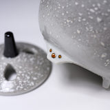 Kutani ware Incense Burner - Nakamura Toshito - Snowing Sparrow / 九谷焼 香炉