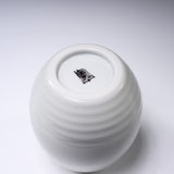 NAKAMURA TOSHITO Kutani Ware Round Vase - Two Sparrows / 九谷焼 花瓶