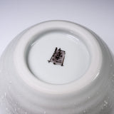 Kutani ware Round Vase - Nakamura Toshito - Snowing Sparrow / 九谷焼 一輪挿し