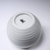 NAKAMURA TOSHITO Kutani Ware Round Vase - Sparrows with Peony / 九谷焼 花瓶